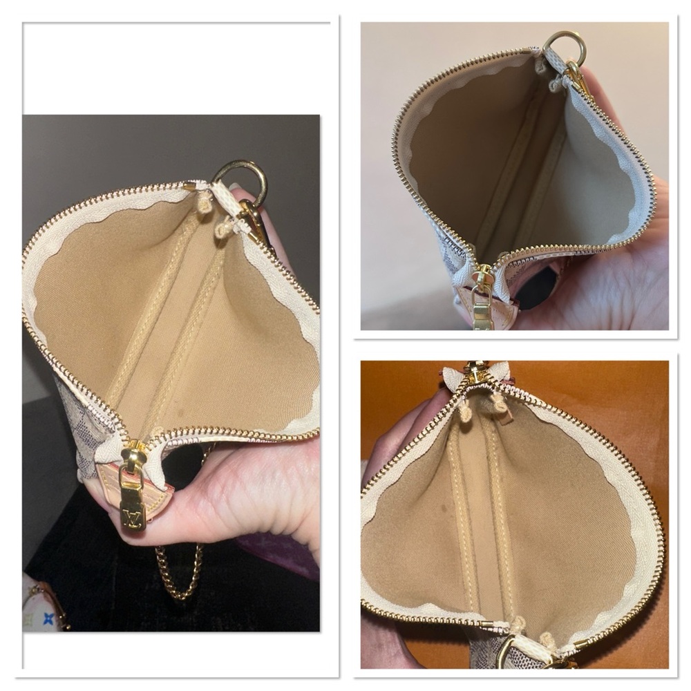 NWT ✨Louis Vuitton Damier Azur Mini Pochette - Picture 12 of 16
